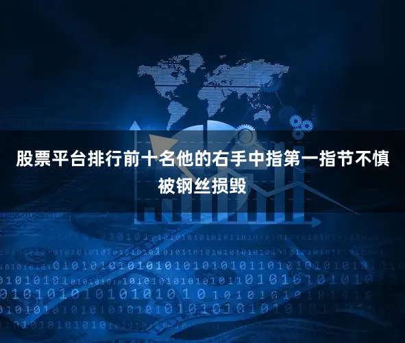 股票平台排行前十名他的右手中指第一指节不慎被钢丝损毁